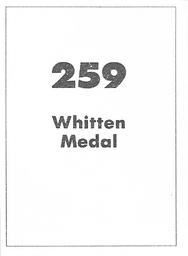 1990 Select AFL Stickers #259 E. J. Whitten Medal Back
